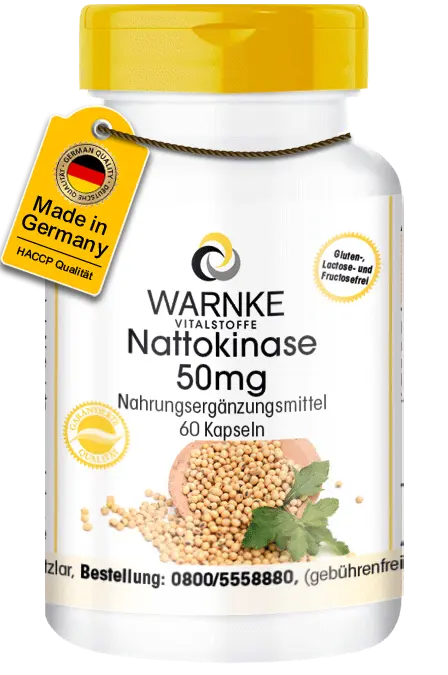 Nattokinase 50mg - 60 Kapseln - Vegan | Warnke Vitalstoffe Nattokinase 50mg - 60 Kapseln - Vegan | Warnke Vitalstoffe