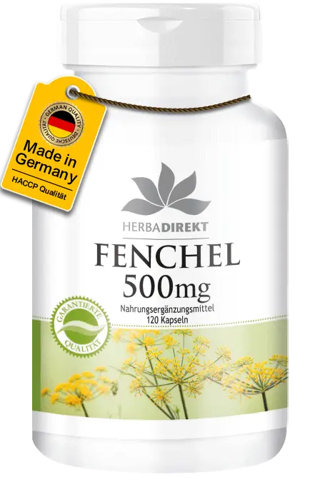 Fenchel 500mg - 120 Kapseln - Hochdosiert & Vegan | Warnke Vitalstoffe Fenchel 500mg - 120 Kapseln - Hochdosiert & Vegan | Warnke Vitalstoffe
