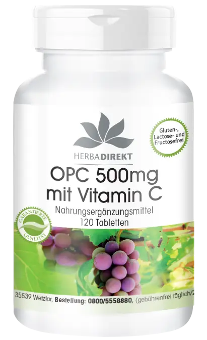 OPC 500mg avec de la vitamine C 