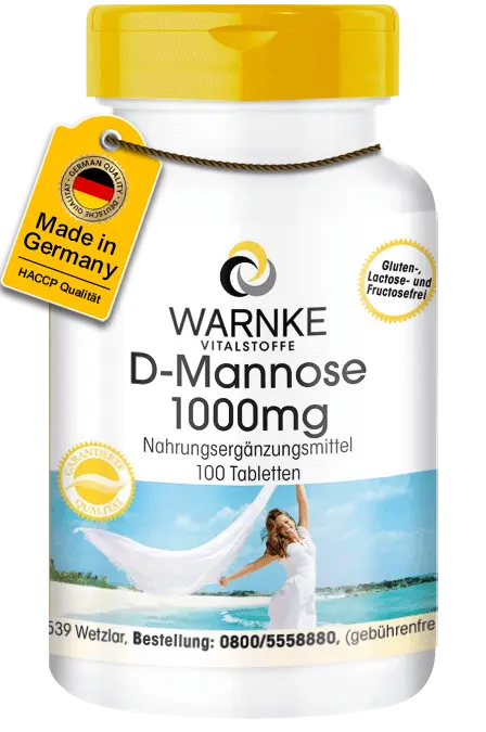 D-Mannose 1000mg - 100 Tabletten - Hochdosiert & Vegan | Warnke Vitalstoffe D-Mannose 1000mg - 100 Tabletten - Hochdosiert & Vegan | Warnke Vitalstoffe
