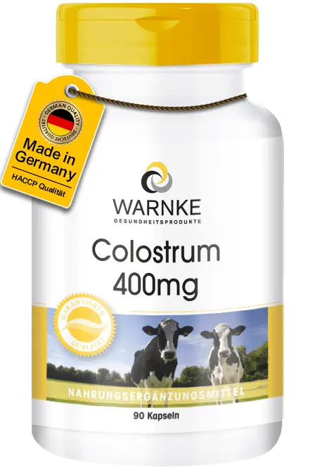 Colostrum 400mg - 90 Kapseln - Aminosäuren und Immunglobuline | Warnke Vitalstoffe Colostrum 400mg - 90 Kapseln - Aminosäuren und Immunglobuline | Warnke Vitalstoffe