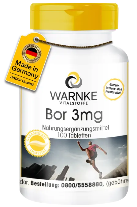 Bor 3mg - 100 Tabletten - Vegan | Warnke Vitalstoffe Bor 3mg - 100 Tabletten - Vegan | Warnke Vitalstoffe