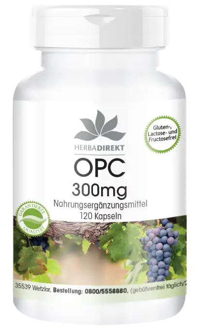 OPC 300mg de extracto de semilla de uva