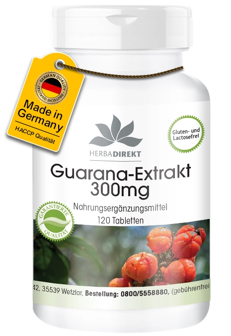 Guarana-Extrakt 300mg - 120 Tabletten - Hochdosiert & Vegan | Warnke Vitalstoffe Guarana-Extrakt 300mg - 120 Tabletten - Hochdosiert & Vegan | Warnke Vitalstoffe