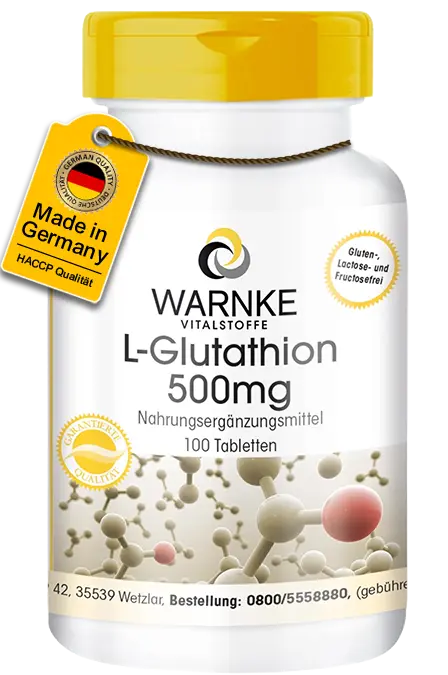 L-Glutathion 500mg - 100 Tabletten - Vegan | Warnke Vitalstoffe L-Glutathion 500mg - 100 Tabletten - Vegan | Warnke Vitalstoffe