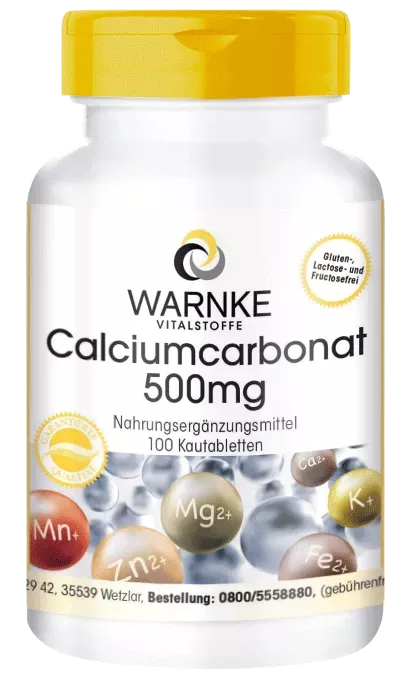 Calciumcarbonaat 500mg 100 kauwtabletten