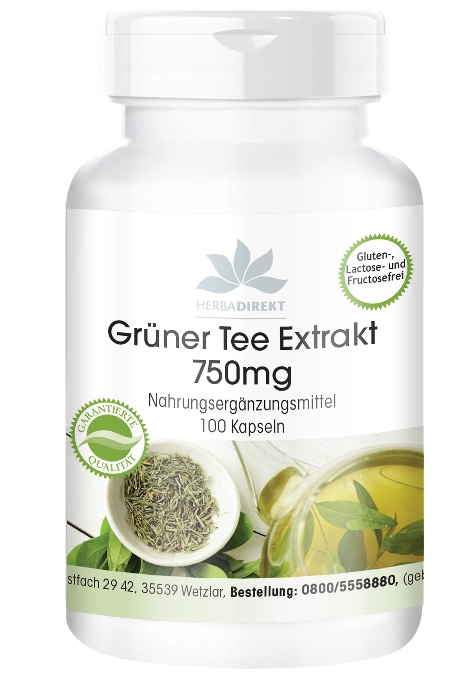 Grüner Tee Extrakt 750mg