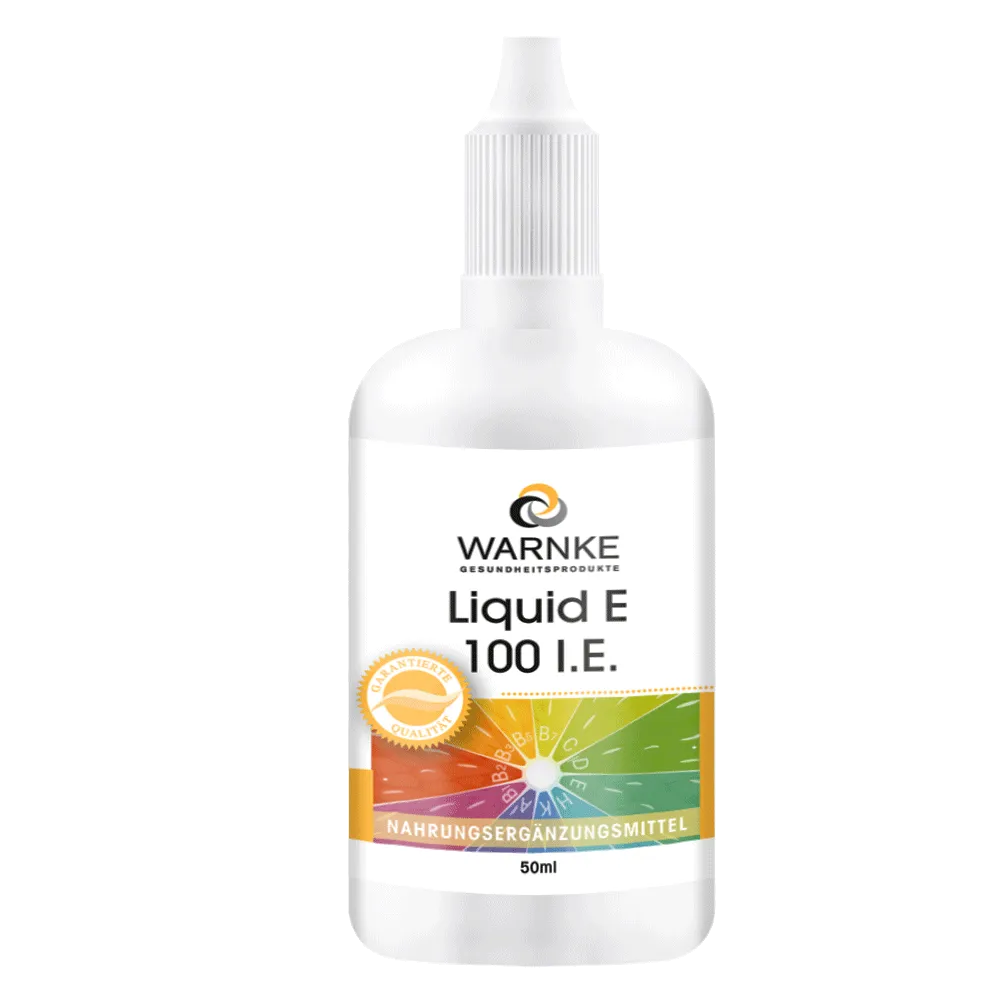 Liquid E 100 I.E. - 50 ml - D-alpha-Tocopherol - natürliches Vitamin E flüssig | Warnke Vitalstoffe Liquid E 100 I.E. - 50 ml - D-alpha-Tocopherol - natürliches Vitamin E flüssig | Warnke Vitalstoffe