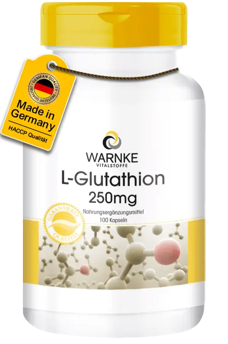 L-Glutathion 250mg - 100 Kapseln - Vegan | Warnke Vitalstoffe L-Glutathion 250mg - 100 Kapseln - Vegan | Warnke Vitalstoffe