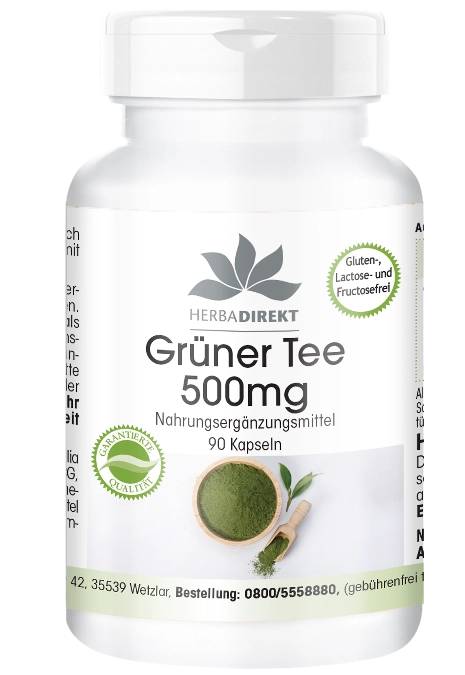 Grüner Tee Extrakt 500mg - 90 Kapseln