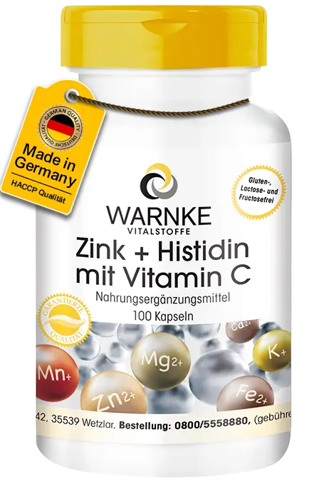 Zinc + Histidina + Vitamina C Zinc + Histidina + Vitamina C