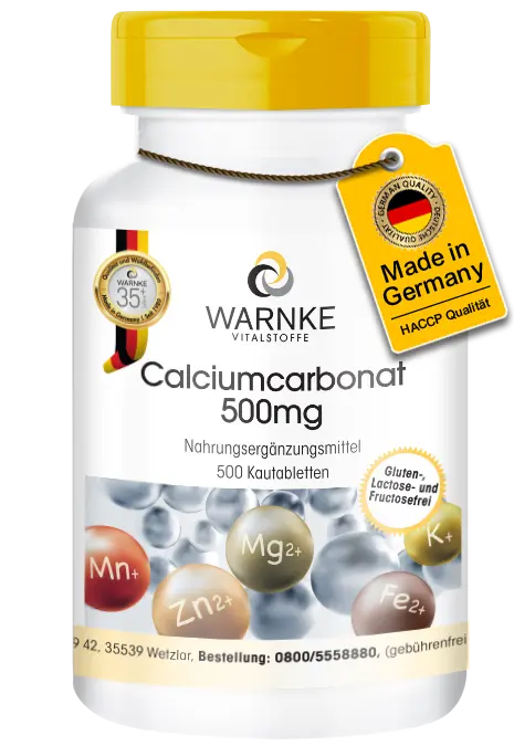 Calcium Carbonate 500mg 500 Chewable Tablets