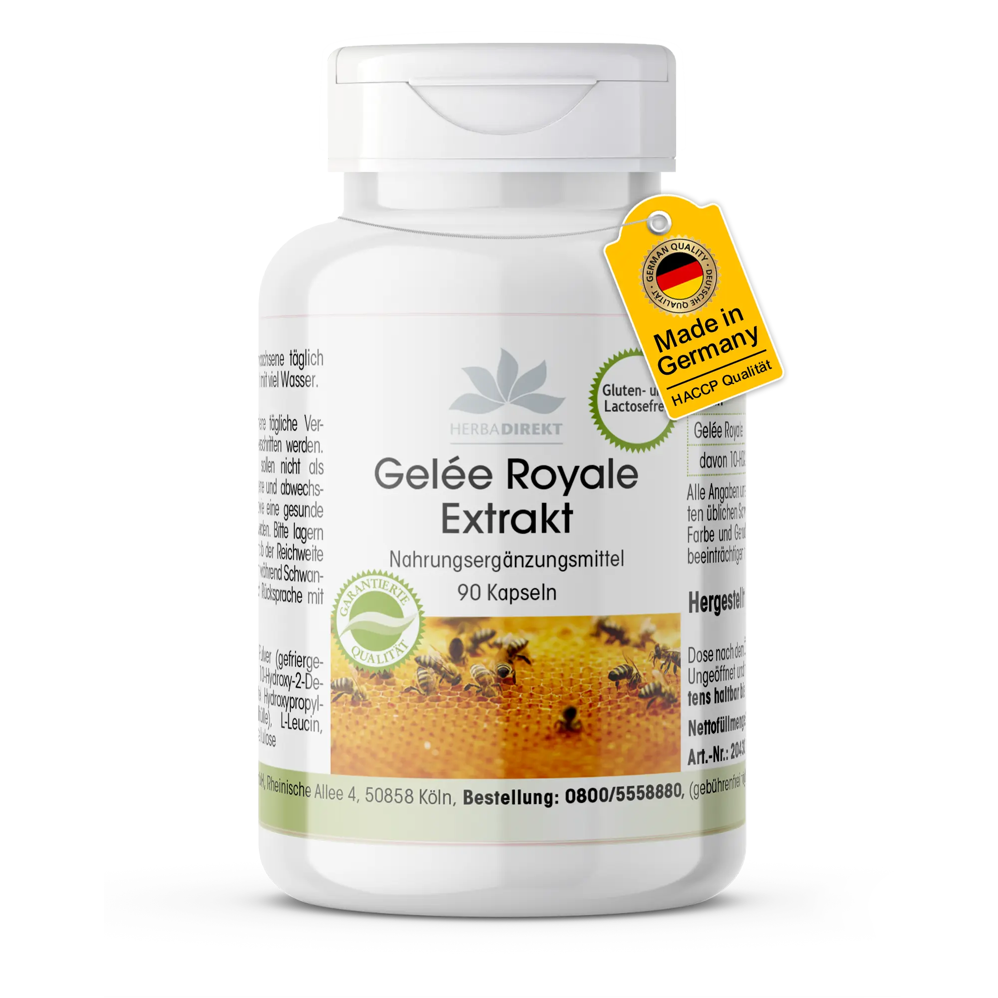 Gelée Royale - 90 Kapseln - Schluckfreundlich | Warnke Vitalstoffe