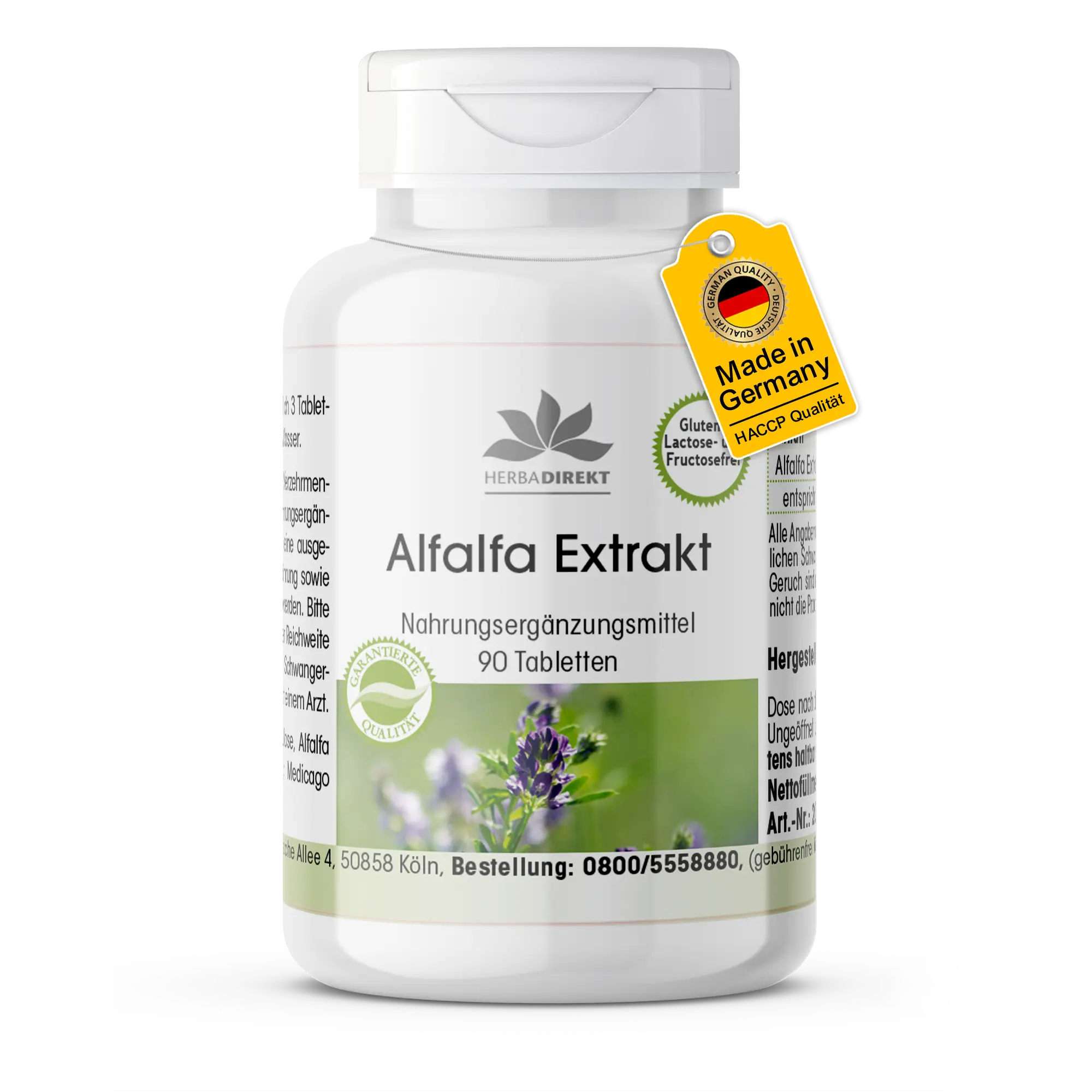 Alfalfa Extrakt 4:1 (Medicago sativa) - 90 Tabletten| Warnke Vitalstoffe