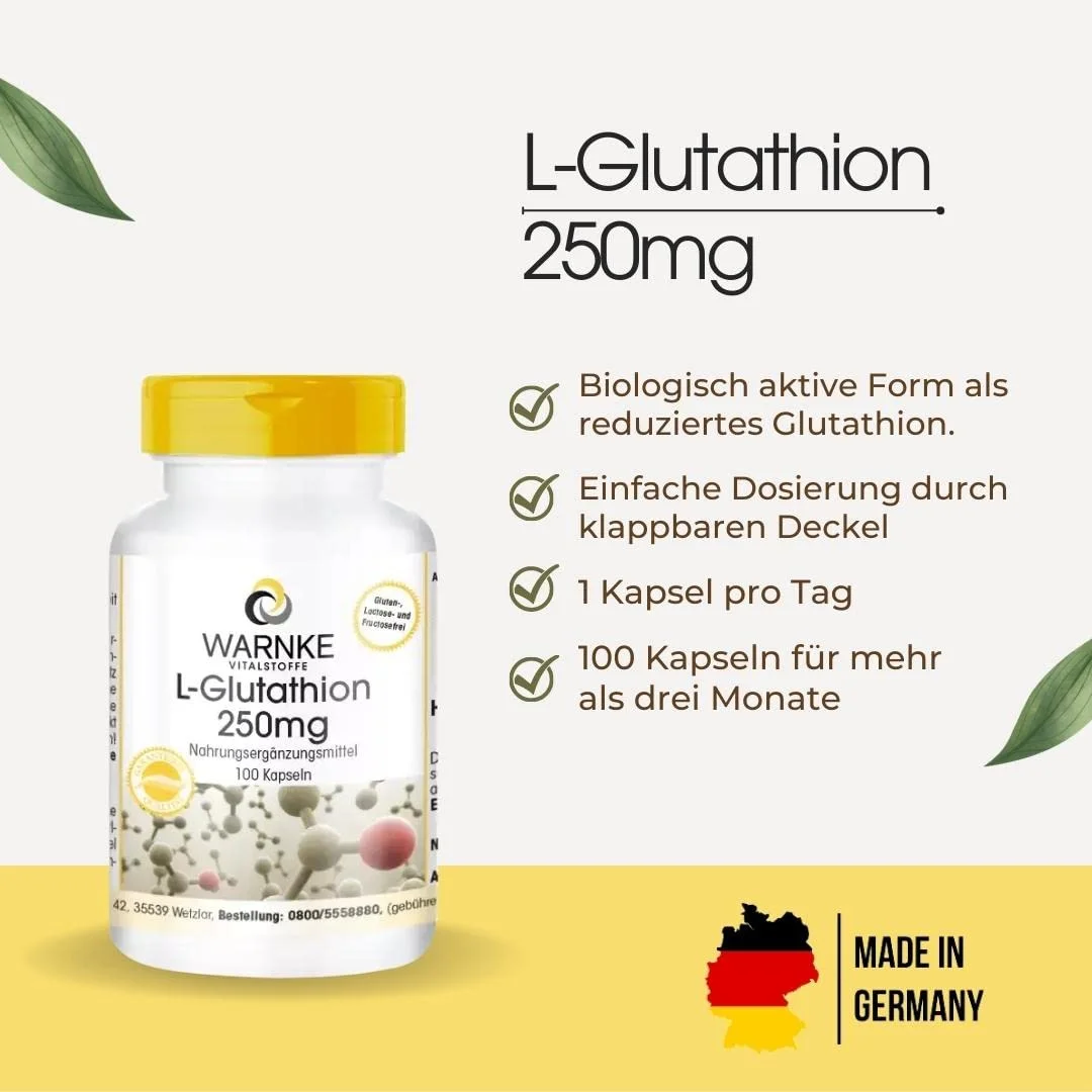l-glutathion kapseln L-glutathione 250 mg - 100 capsules - easy to swallow - vegan ghk cu tolerance desensitization b_att_prd_Lotion & Emulsion SIZE:1-GALLON