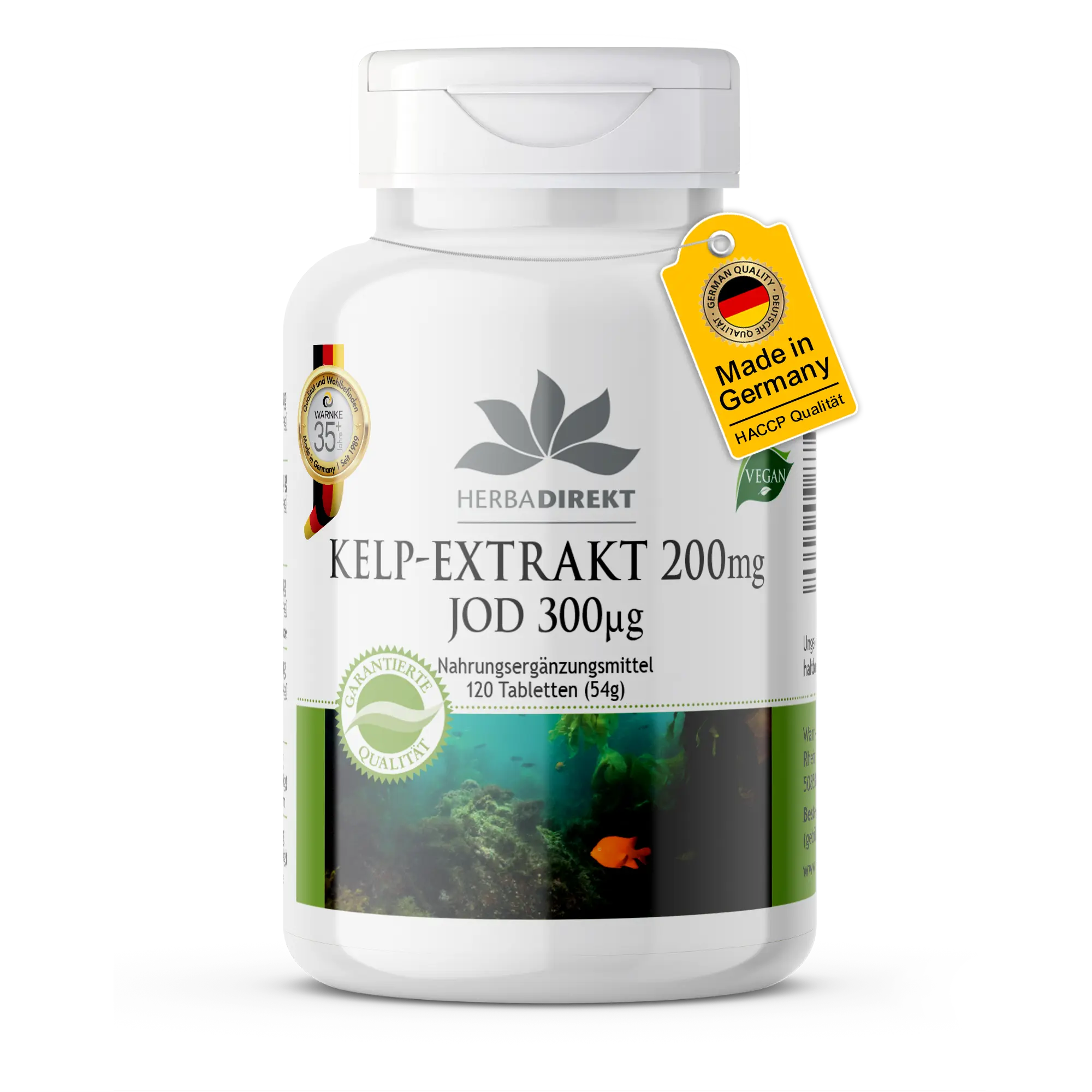 Kelpextract 200mg met 300µg natrium 120 tabletten