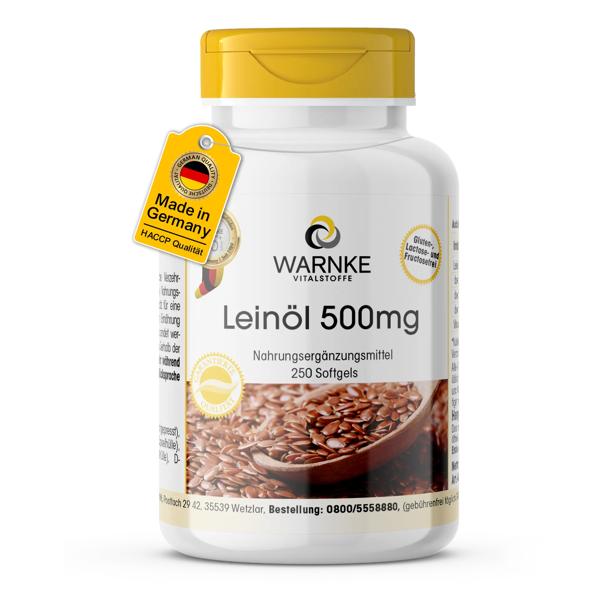 Aceite de linaza 500mg - prensado en frío