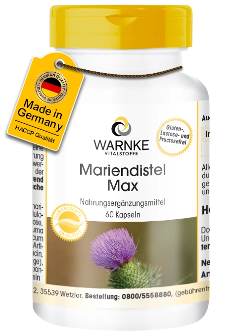 Mariendistel Max- 60 Kapseln | Warnke Vitalstoffe