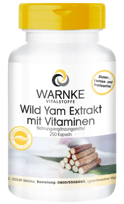 Wild Yam-extract met vitamines 250 capsules