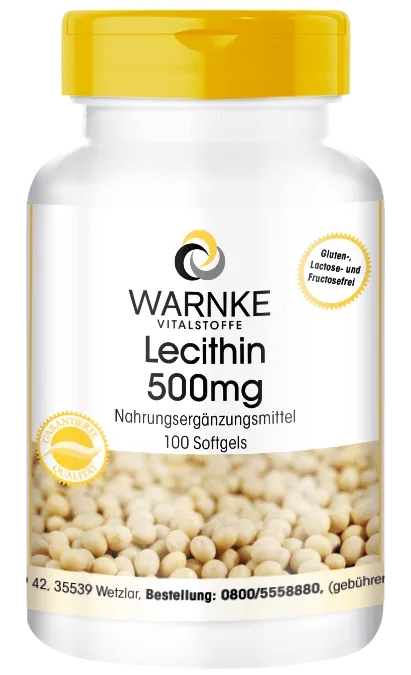 Lecithine 500mg - uit soja 100 softgels