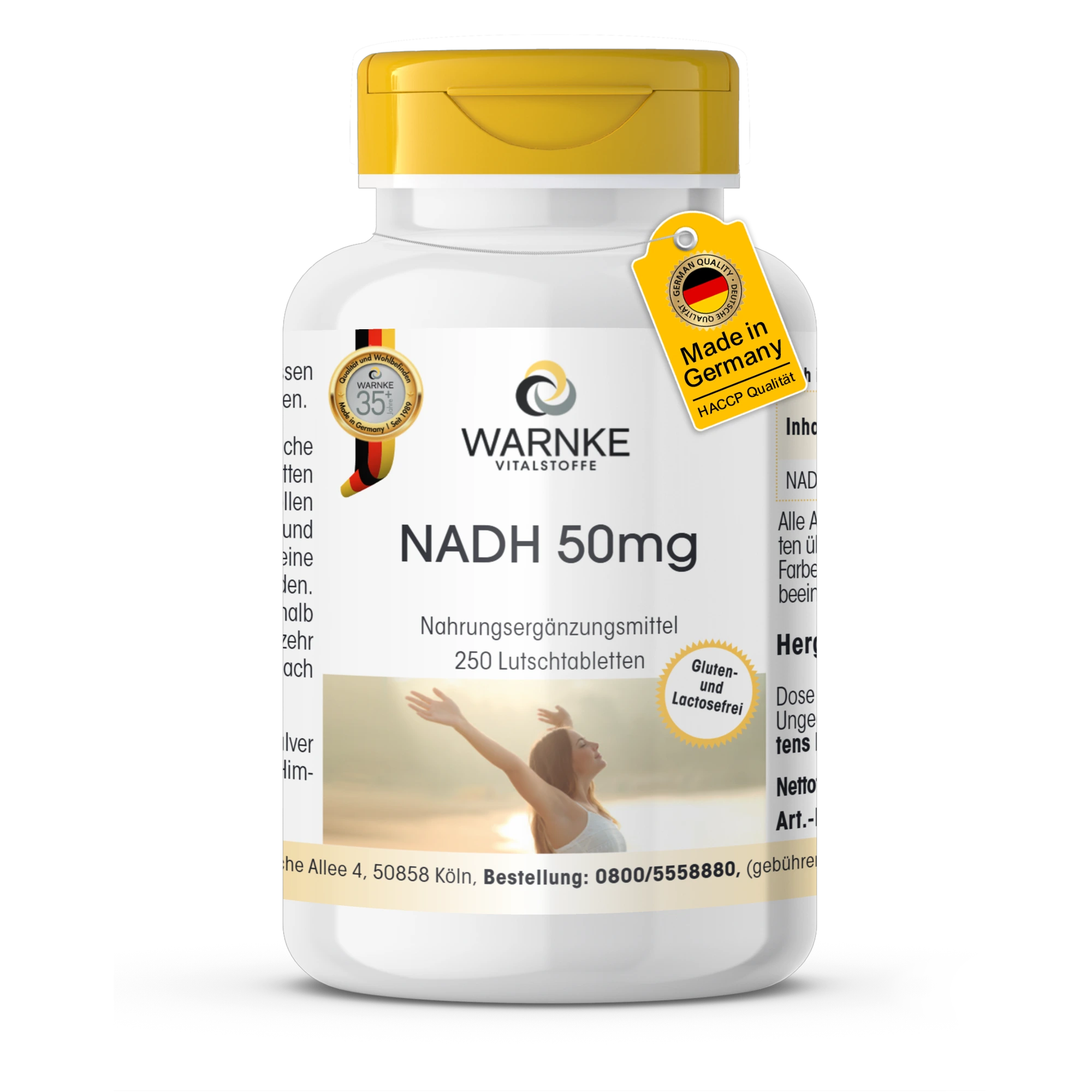 NADH 50mg - 250 zuigtabletten - veganistisch | Warnke Vitalstoffe
