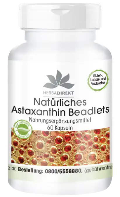 Natural astaxanthin microencapsulated