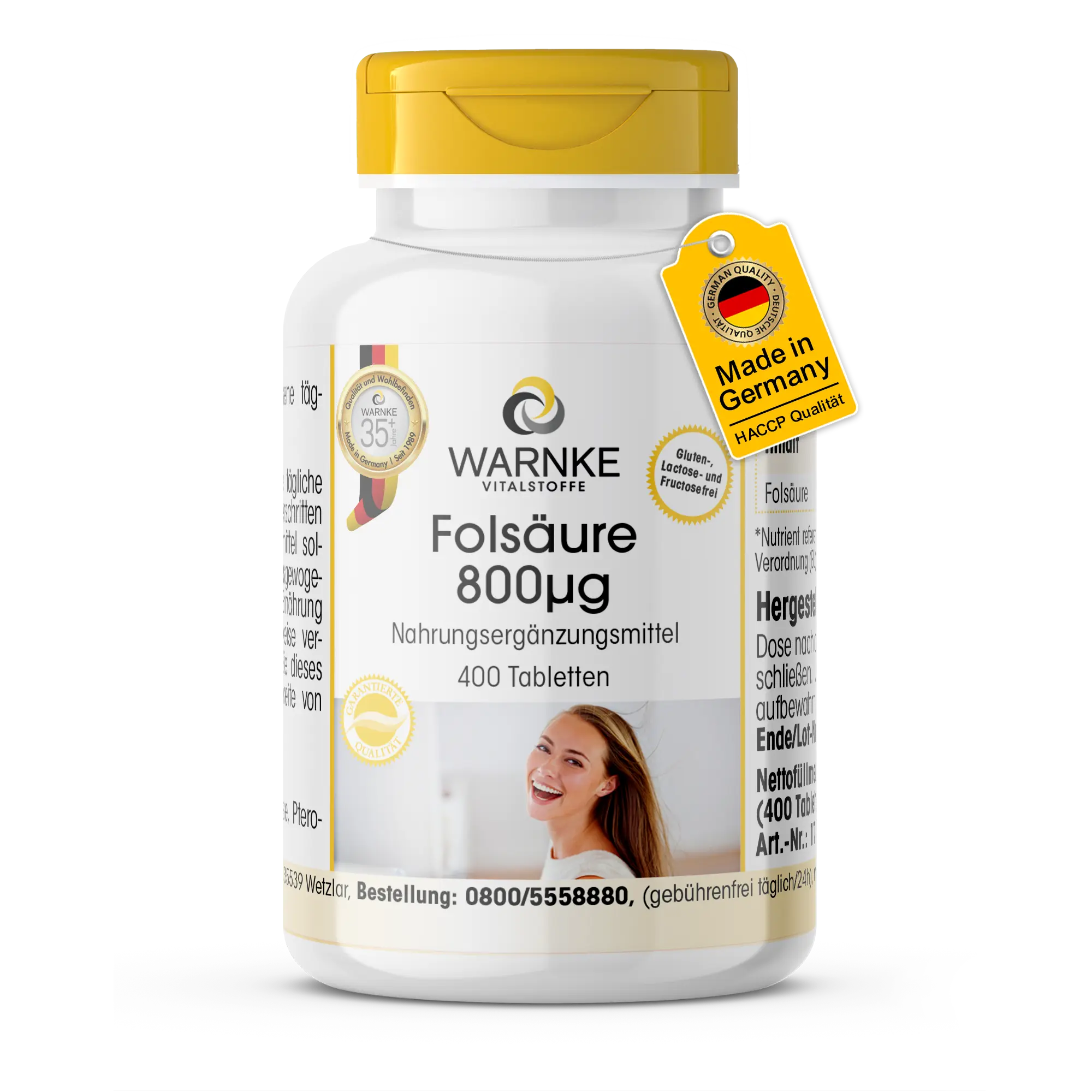 Foliumzuur 800 µg - 400 tabletten