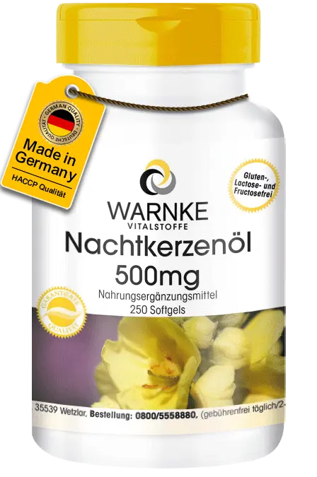 Aceite de onagra 500mg - prensado en frío Aceite de onagra 500mg - prensado en frío