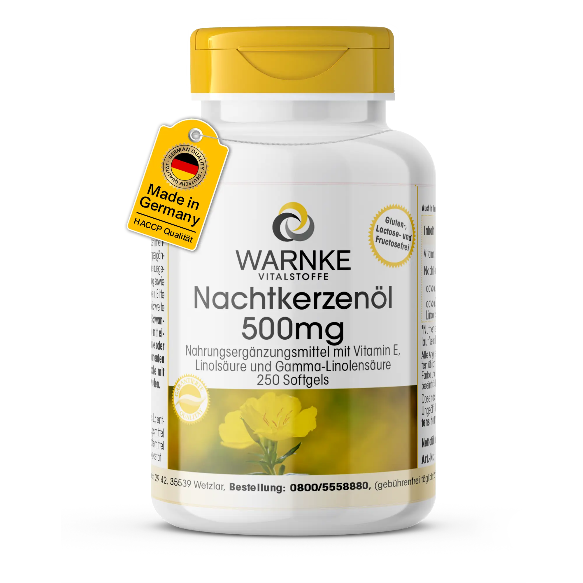 Aceite de onagra 500mg - prensado en frío