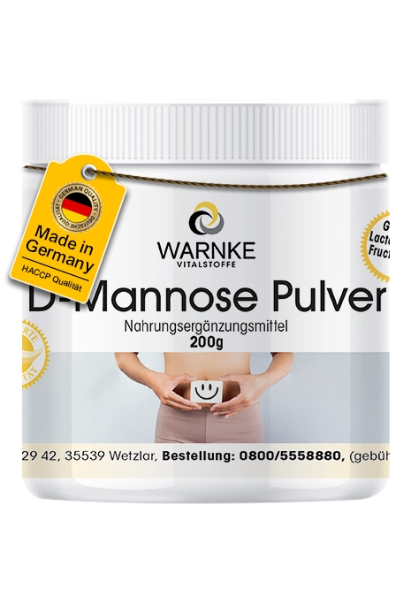 D-Mannose Pulver - 200g - Vegan | Warnke Vitalstoffe