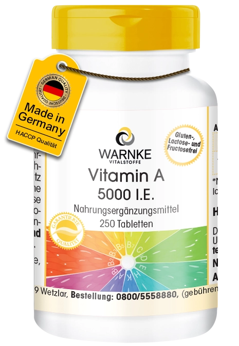 Vitamin A 5000 I.E. - 250 Tabletten